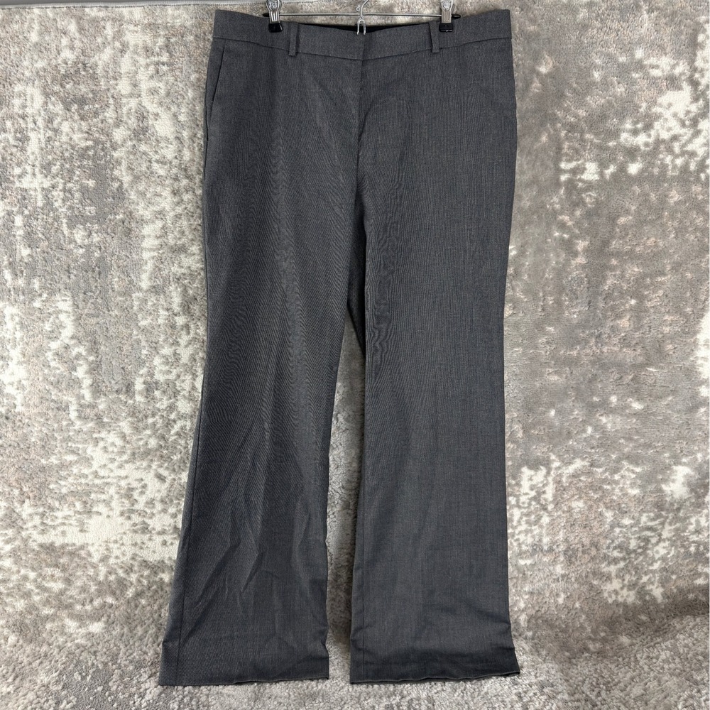 Ann Taylor Size 14 Curvy Fit Career Trouser Pants Gray Full Gender Women